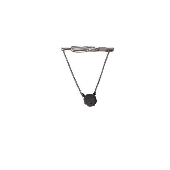 Vintage Sterling Silver Bell Telephone System Pennsylvania Employee Tie Bar - Picture 2 of 6